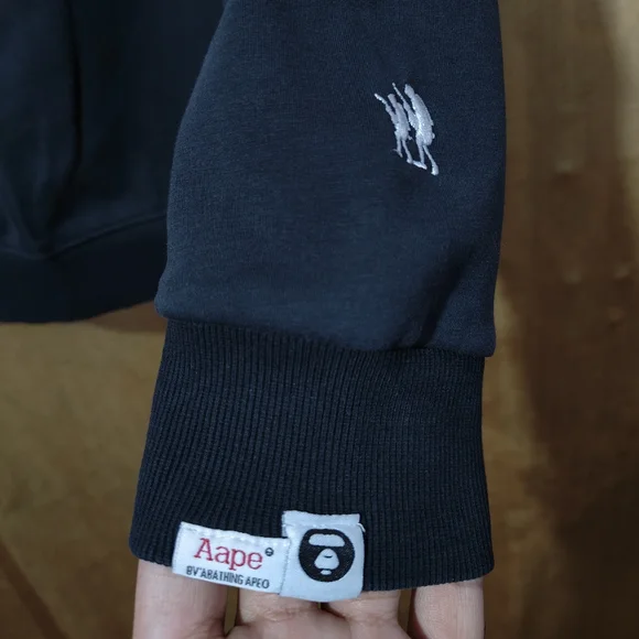 Aape sweatshirt black size 2XL - Picture 3 of 9
